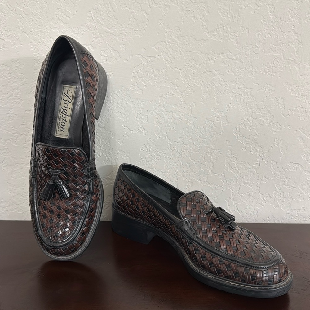 Brighton made in Italy, woven loafers size 7.